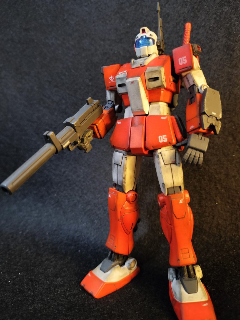 正面。破壊力のあるビームガンで一撃離脱が基本戦法。MSD系ジムを寄せ集め改修して作ってみました。