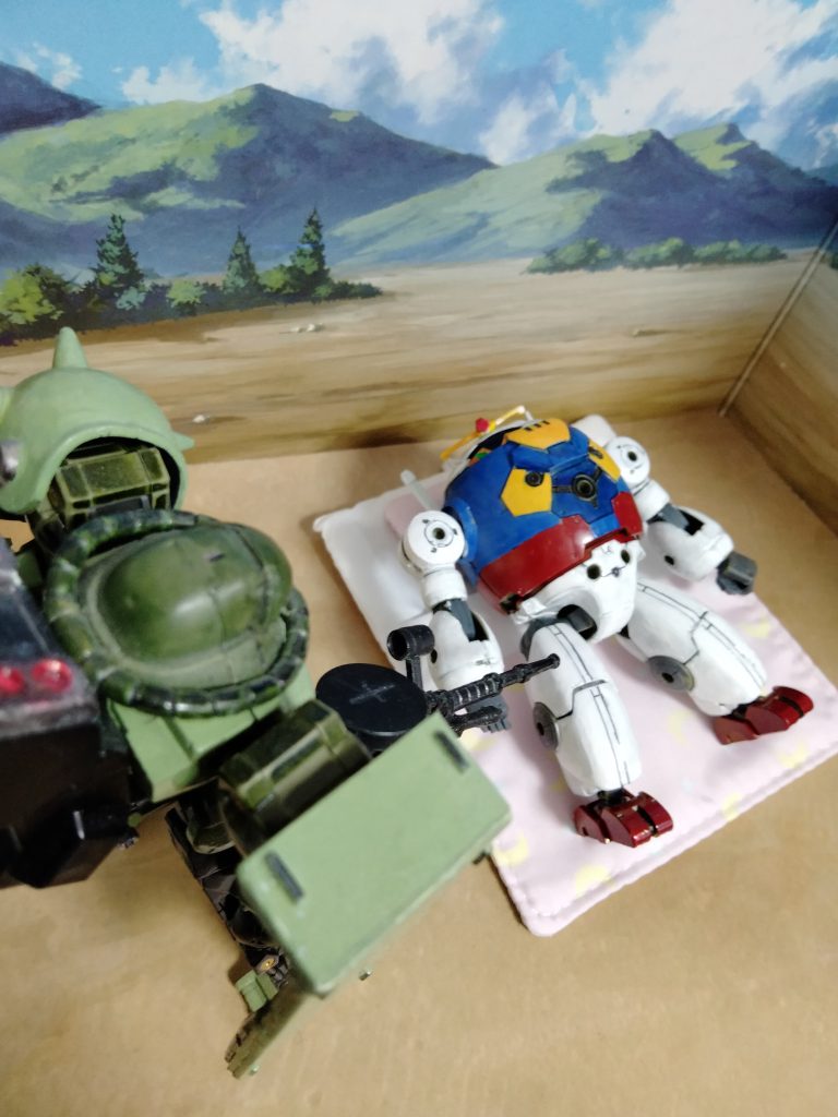 ガンダム大地に立つ・・・?