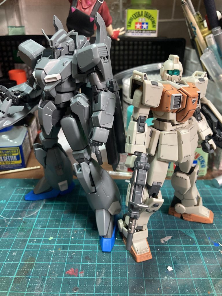 素立ちありましたが、同時期にパチ組みしていたゼータプラスと一緒です(*≧∀≦*)