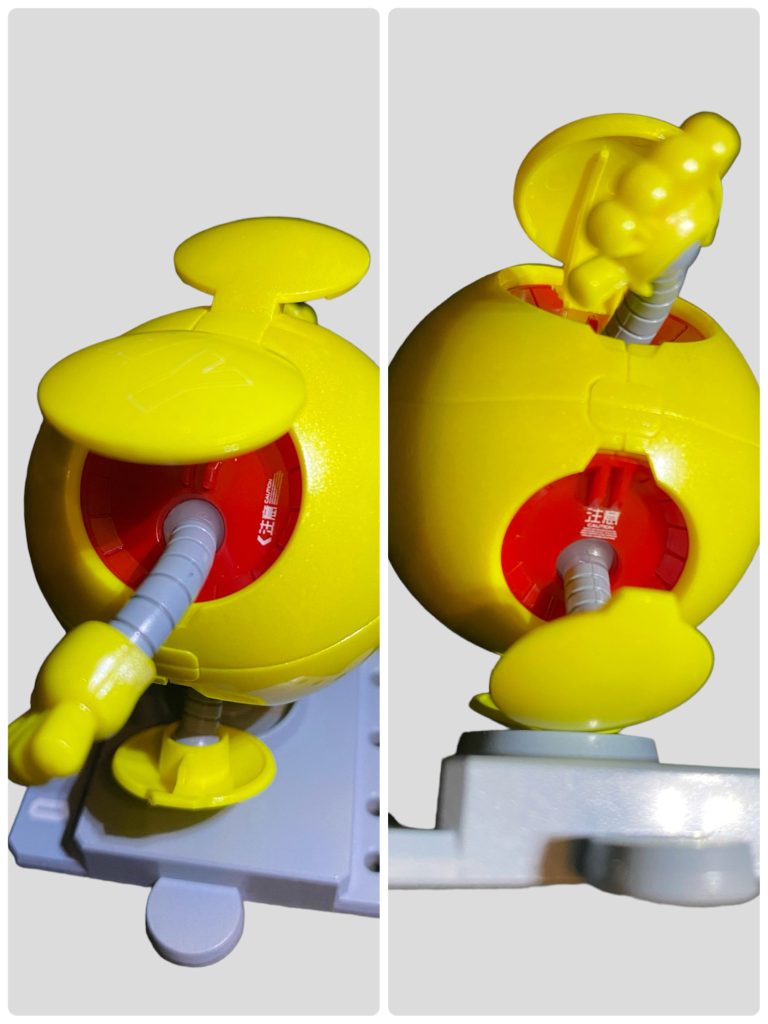 自律行動パターンには、コロコロ転がるボールモードのほかに、手足が飛び出すロボモードがあります。⚠️本体4箇所のカバーが開閉しますので、指を挟んだり、顔をぶつけたりしない様にご注意下さい。
