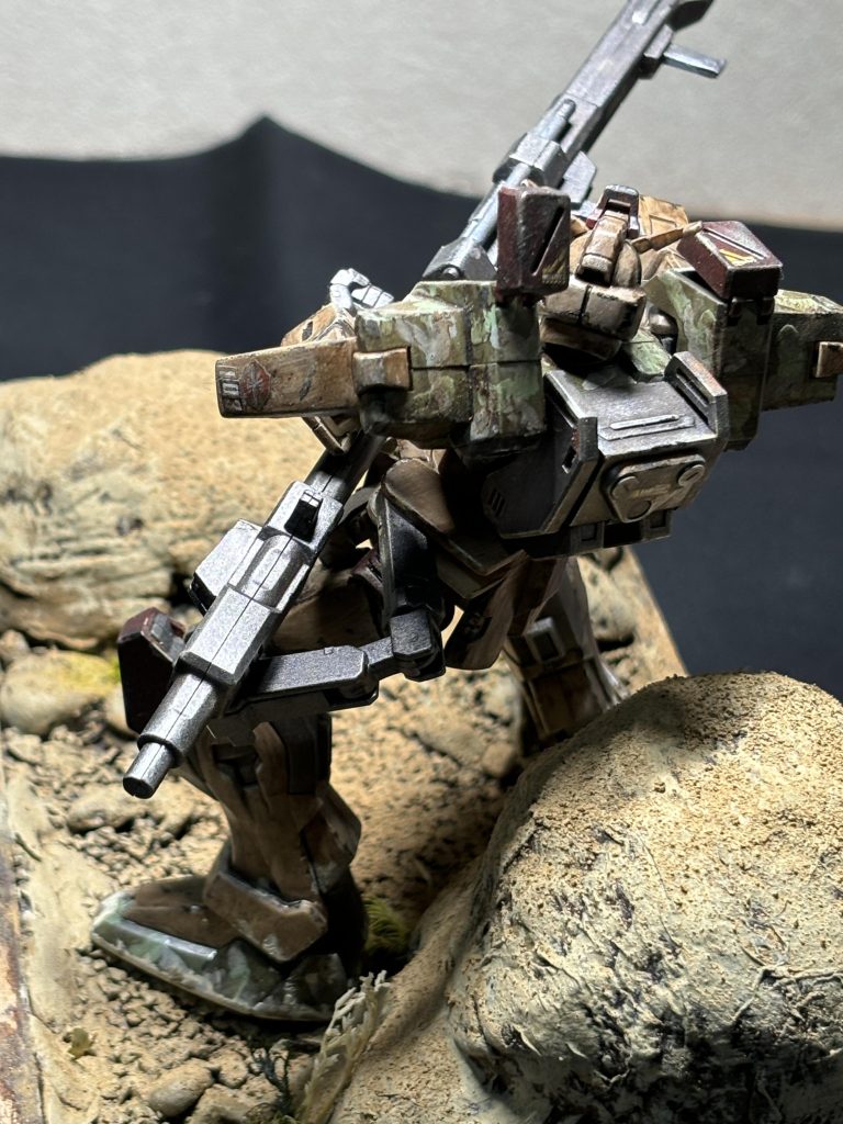 汚し過ぎて部分迷彩が目立たない