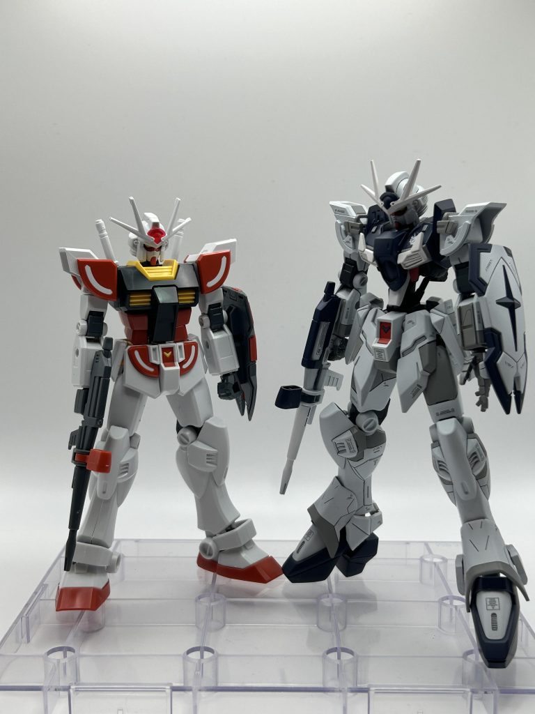 息子が素組みしましたラーガンダムと比較撮影！最後まで観覧くださりありがとうございました😊