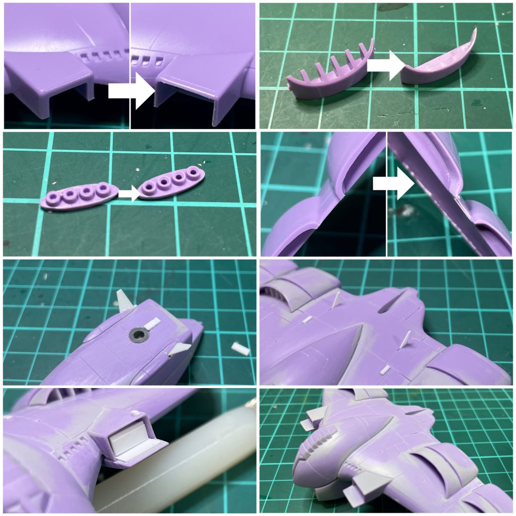 何をどうしたら良いのかよくわかりませんが、気になるところはシャープに。チマチマ作業の連続で ２回くらい、箱に戻しました。