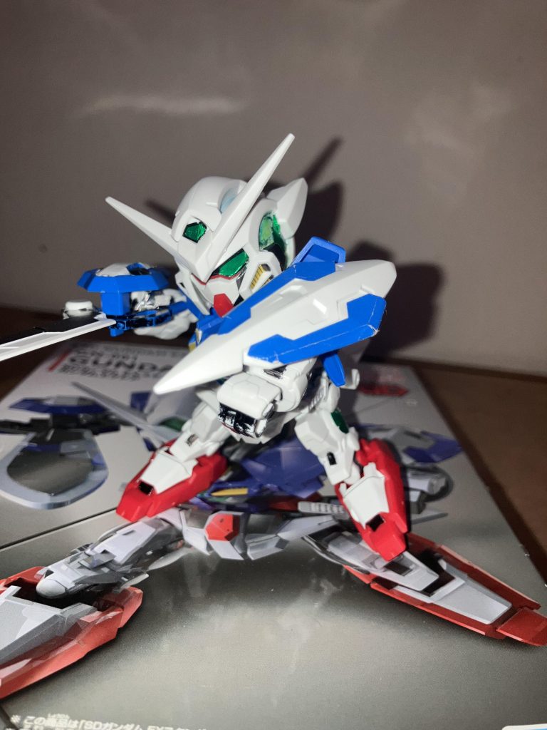 最後は箱の絵柄っぽくポーズを決めて『俺がガンダムだ！』最後まで見ていただきありがとうございます。