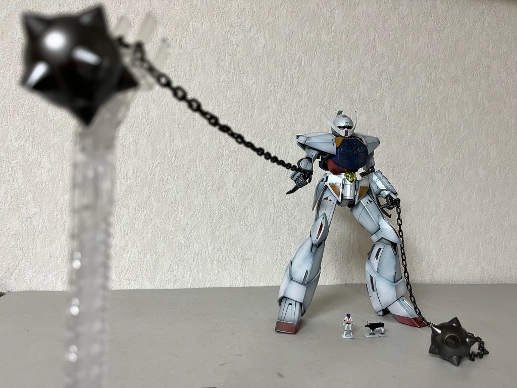 ハイパーハンマー(ガンダムハンマー)をもうちょっとアピールしたいのでポーズを取らせたブンドド写真を挙げます。