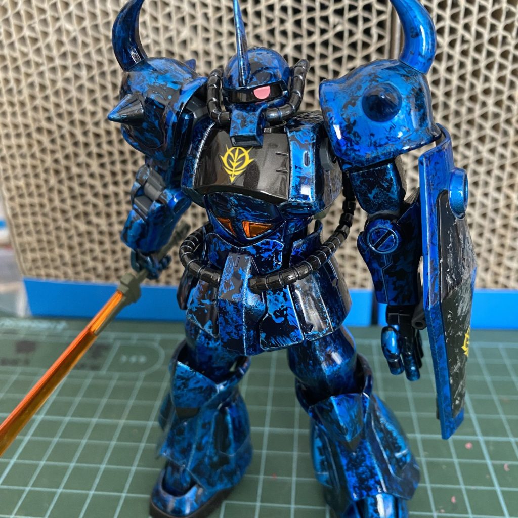 ラップ塗装グフ｜GoriGoriさんのガンプラ作品｜GUNSTA（ガンスタ）