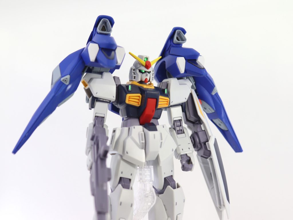 塗装作品 No.24　スーパーガンダム（ブラストブースター）HGUC 1/144 ガンダムMk-II　HG ガンダムファラクト『機動戦士Zガンダム＆水星の魔女 』–2枚目/制作者：茶雪bravely