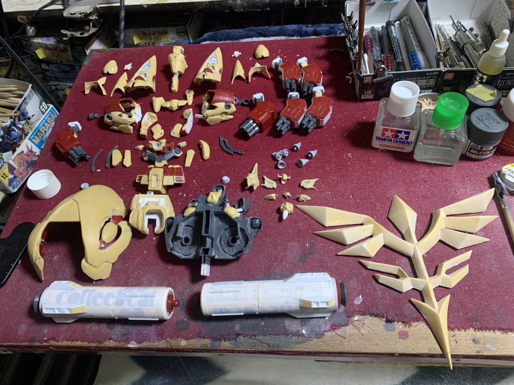 塗装前の全パーツ