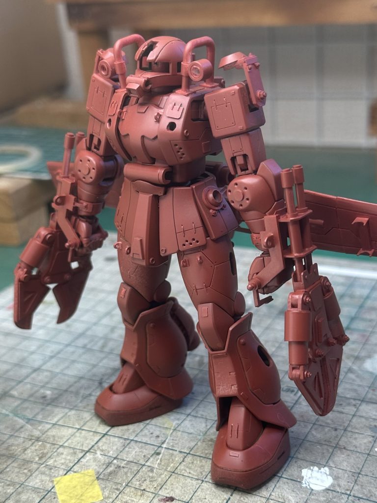 サフはウェザリング前提にオキサイドレッド