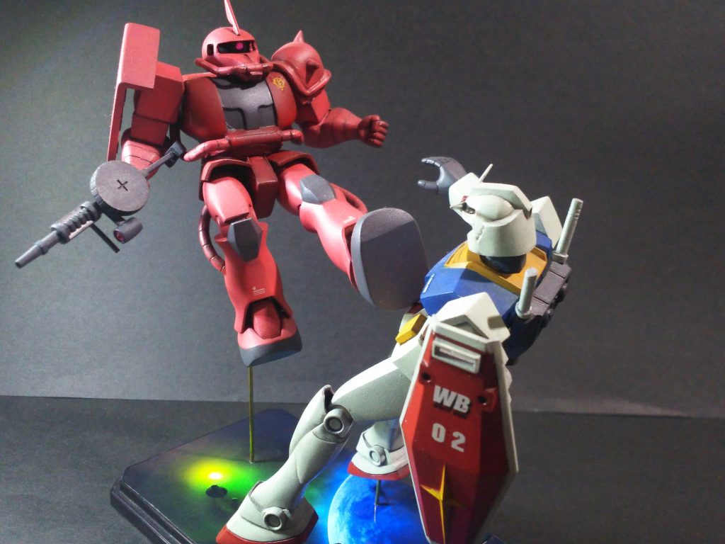 対決!シャア対アムロ–3枚目/制作者:かわまる(田舎おやじの模型時代)