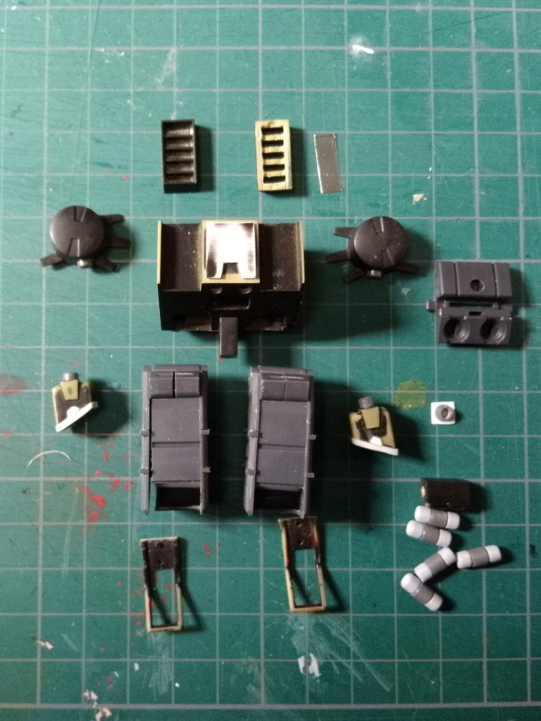 機雷散布ポッドのパーツ構成です
