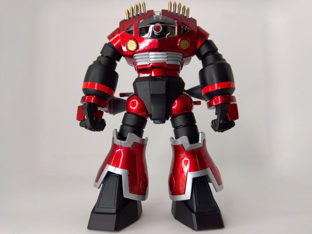 塗装後。写真だと目立たないのですが筆ムラが凄いです。クリアカラーの筆塗り難しい!上手い人はどうやっているのか??水性塗料の筆塗りで今まで上手く濡れなかった、シルバーやゴールドの金属色。エナメル塗料だと上手く塗れました。水性金属が難しいのかな? 次は油性アクリル金属色で試したいと思います。