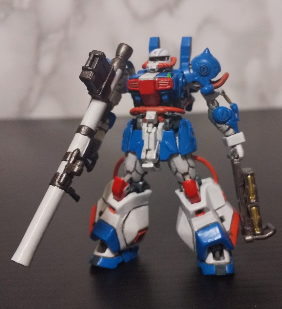 胸部パーツのダクトも彫り込みしてベクターノズル風に 