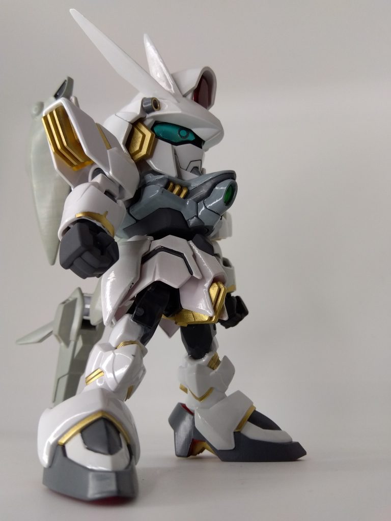 足を長くしたかったのでHGレギルスの太腿の内部パーツを強引に接着しています!