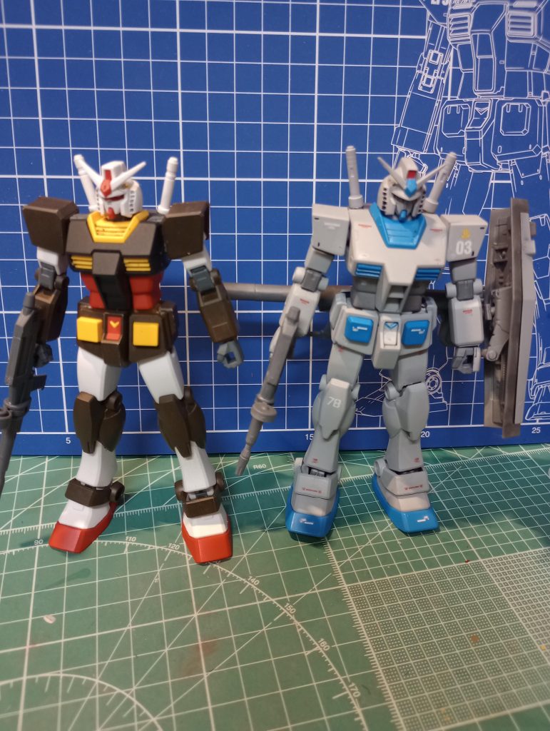 以前作ったエントリーグレードガンダムとTwo Shot