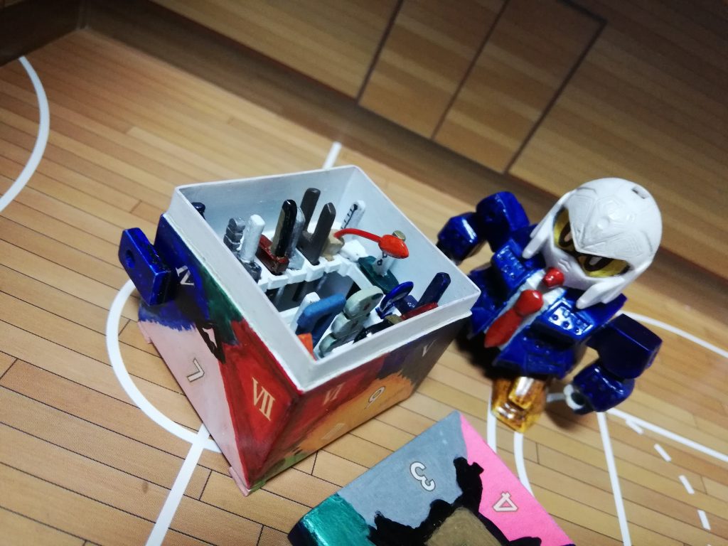 専用ケースは汚し塗装とデカールで楽しく