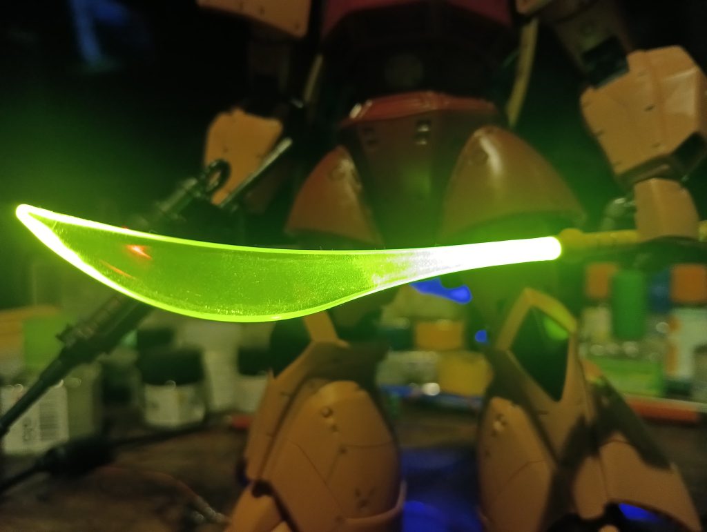 今回の目玉はやはりビームナギナタにLEDを組み込めた事ですねぇ😅👍