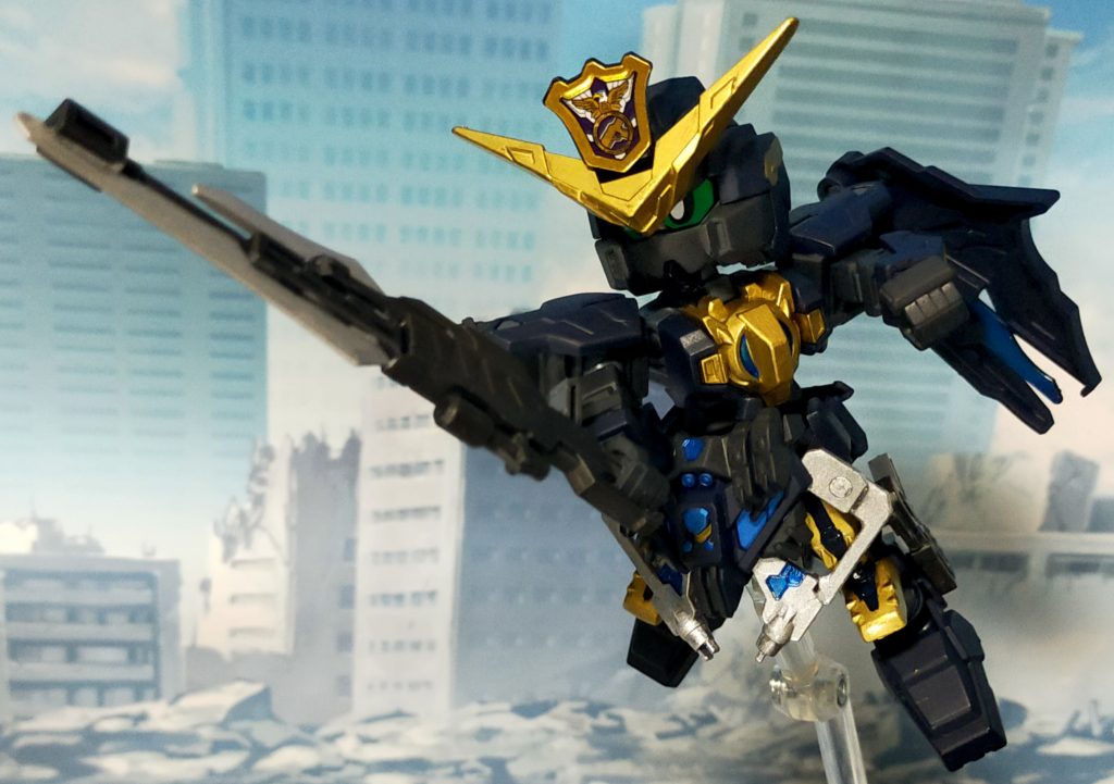 GNソードライフル ソードモードです大きい武装は見栄えが良くポージングが決まりやすい気がします。 