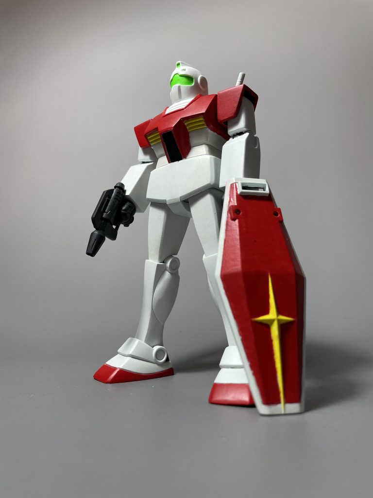 なお盾の持ち手をなくしたので持てませんアホカナ前に作った旧キットボールと並べるは忘れたので、そちらもご覧ください。筆塗りのコツがありましたらアドバイスお願いいたします！！！