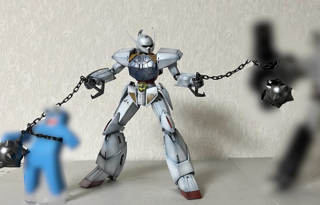 絡め取られた両者はガンダムシリーズとは関係ないのでモザイクをかけてますw