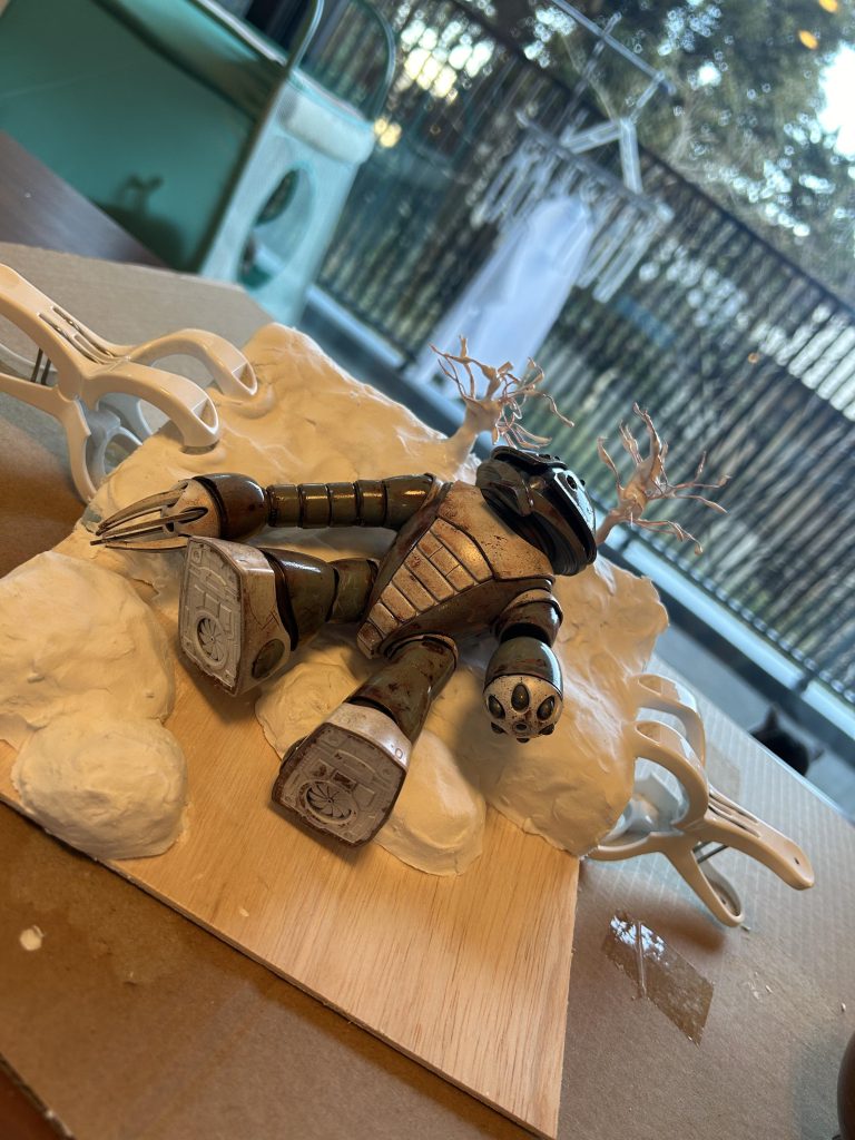 ジオラマ製作中です。