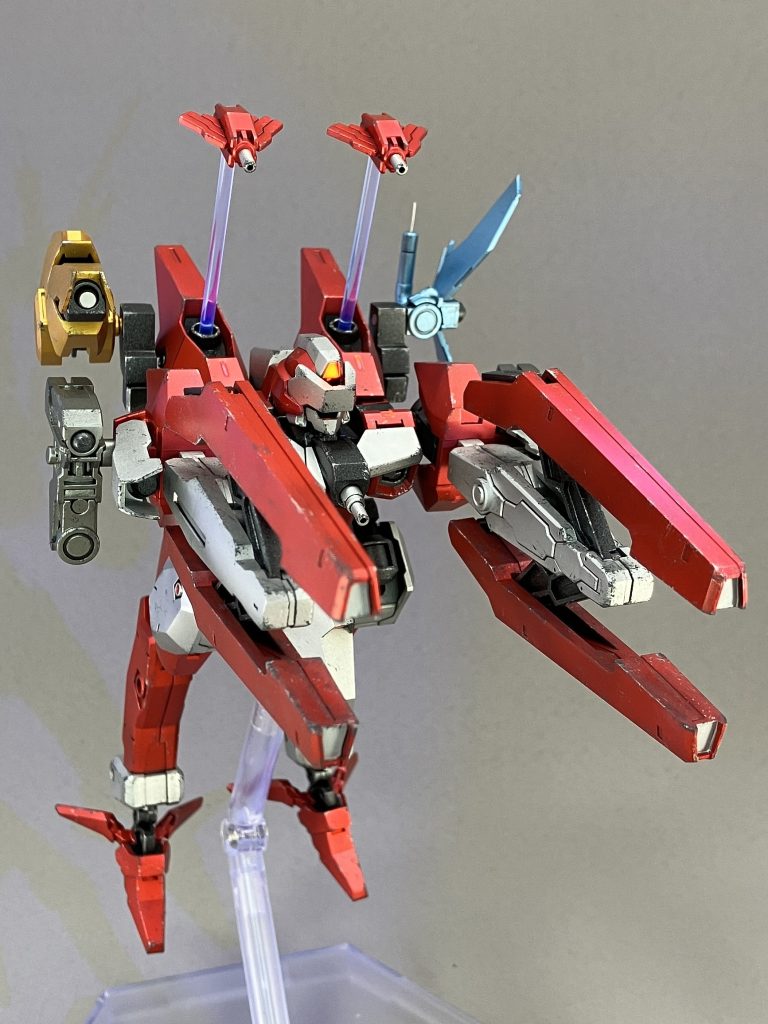 他キットの透明なランナーでEO起動状態を再現しました。