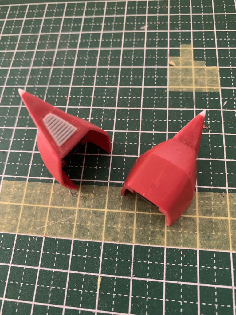 合わせ目消し、ディテール追加