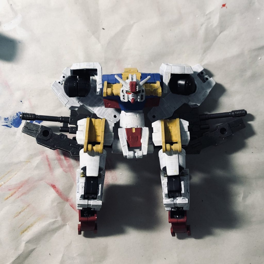 俯瞰で見た可搬形態（折り畳まれます）