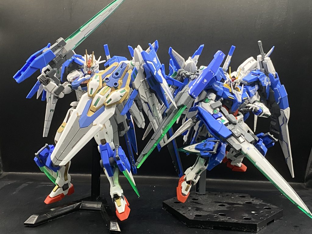 最後にザンライザーイレブンソード/Gのツーショット！ド迫力の機体が二体揃とやばいです！圧倒的じゃないか！！