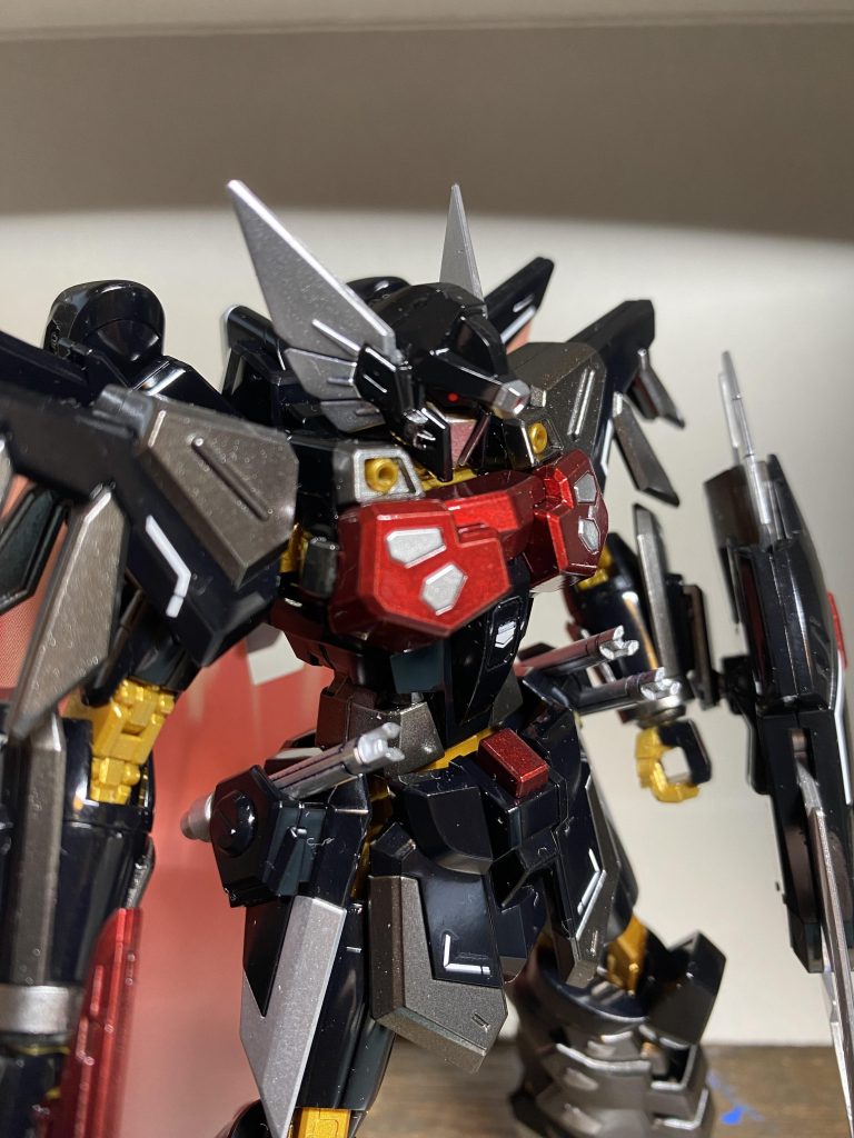 塗り分け出来るところは極力塗り分けました黒はそのままの色で光沢にしました