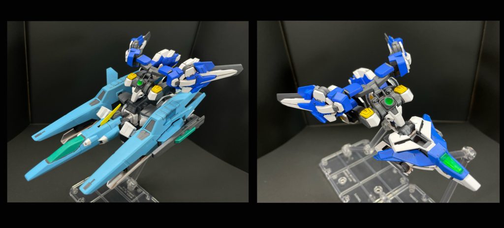 これまでのパック同様、フュージョンパックシステムのドッキングジョイントを備えるため、「GN-101NYA GNニャーチャー」や「GNF-000 フュージョンブースター」との合体も問題なく可能。