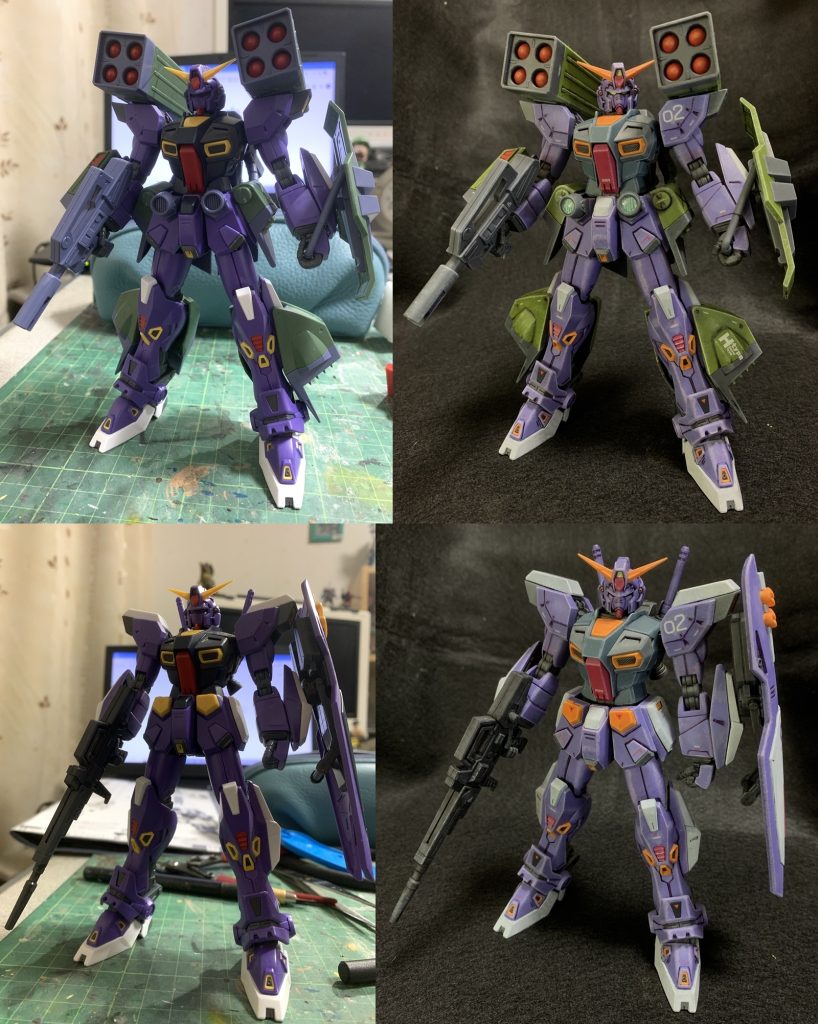 素組みとの比較。