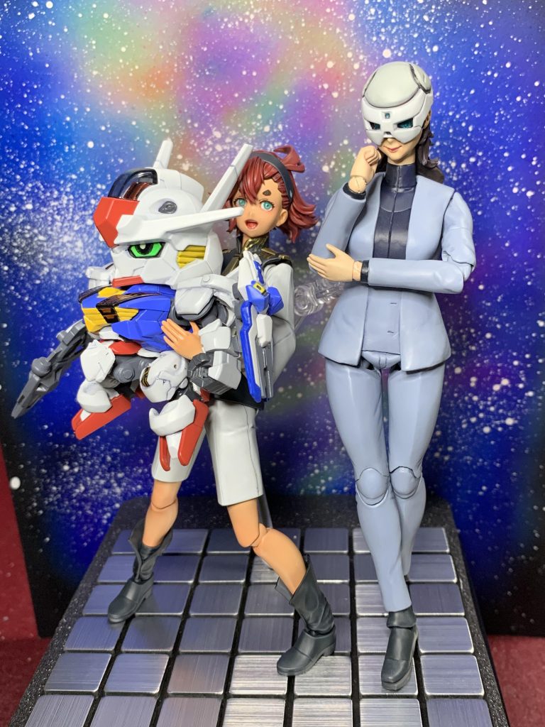 親子写真です。スレッタとSDエアリアルは後日アップします。