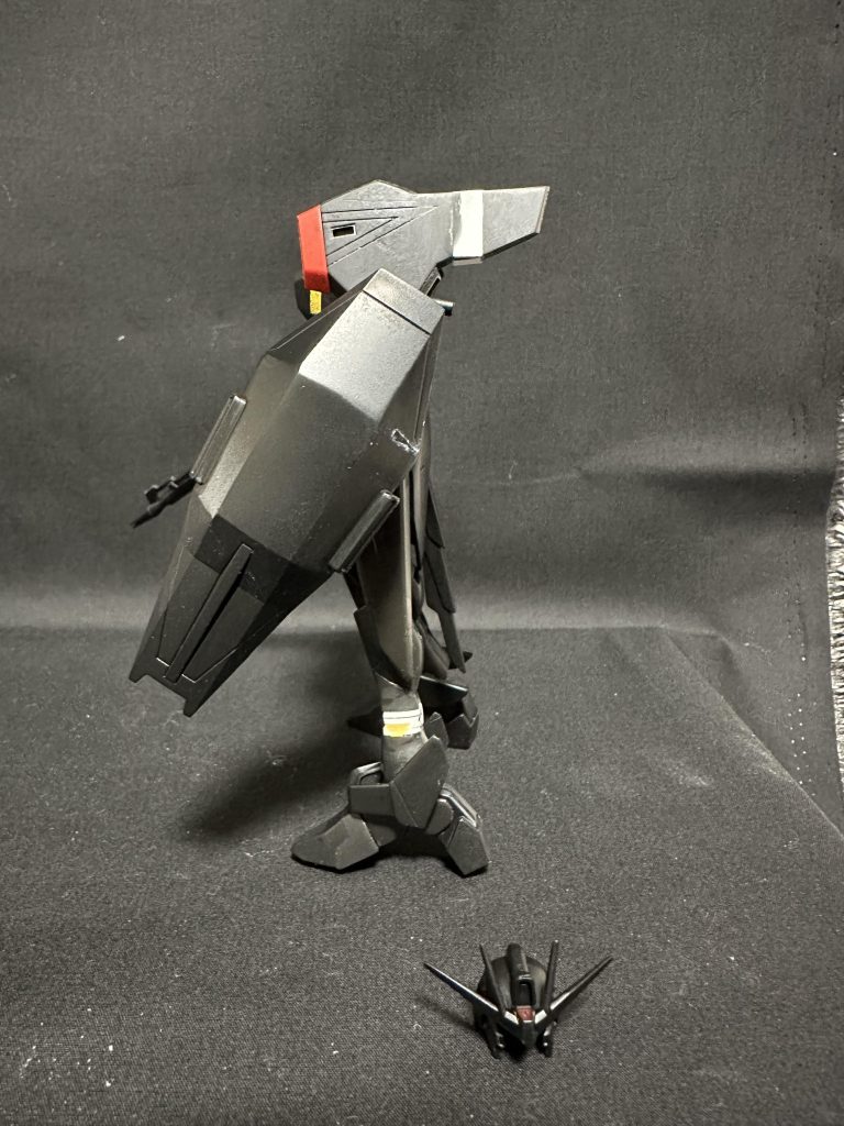 肩パーツも4ml延長し、裏側をUVレジンで埋めました。