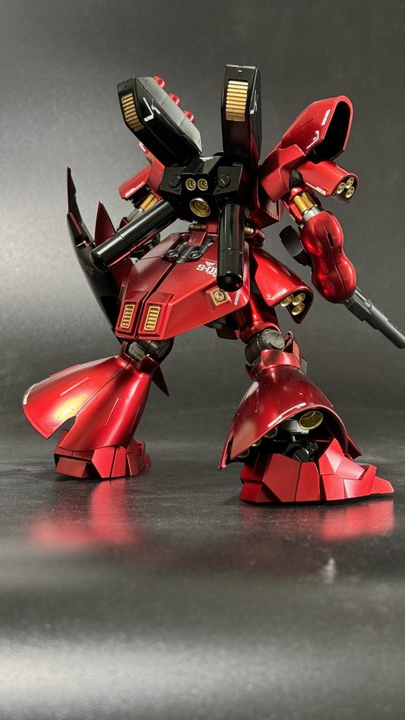 サザビー出ます、サザビー発進！バックショット最高にかっこいい。リアスカートの塗装失敗しました笑