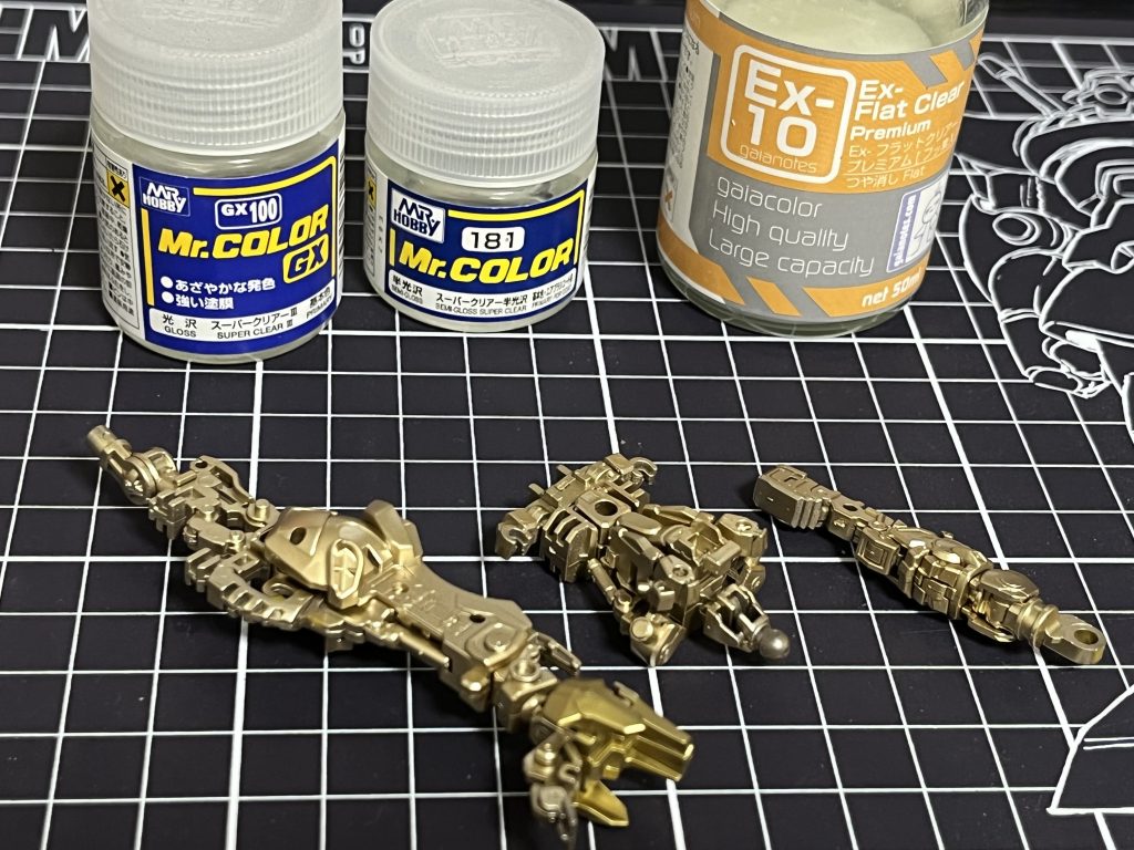 ゴールドに重ねるクリアを悩んだけど結局クリア吹かず😅