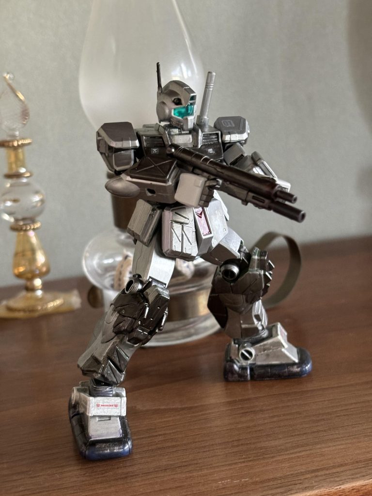 ステン短機関銃似のマシンガンストック邪魔なんで切り落としました。