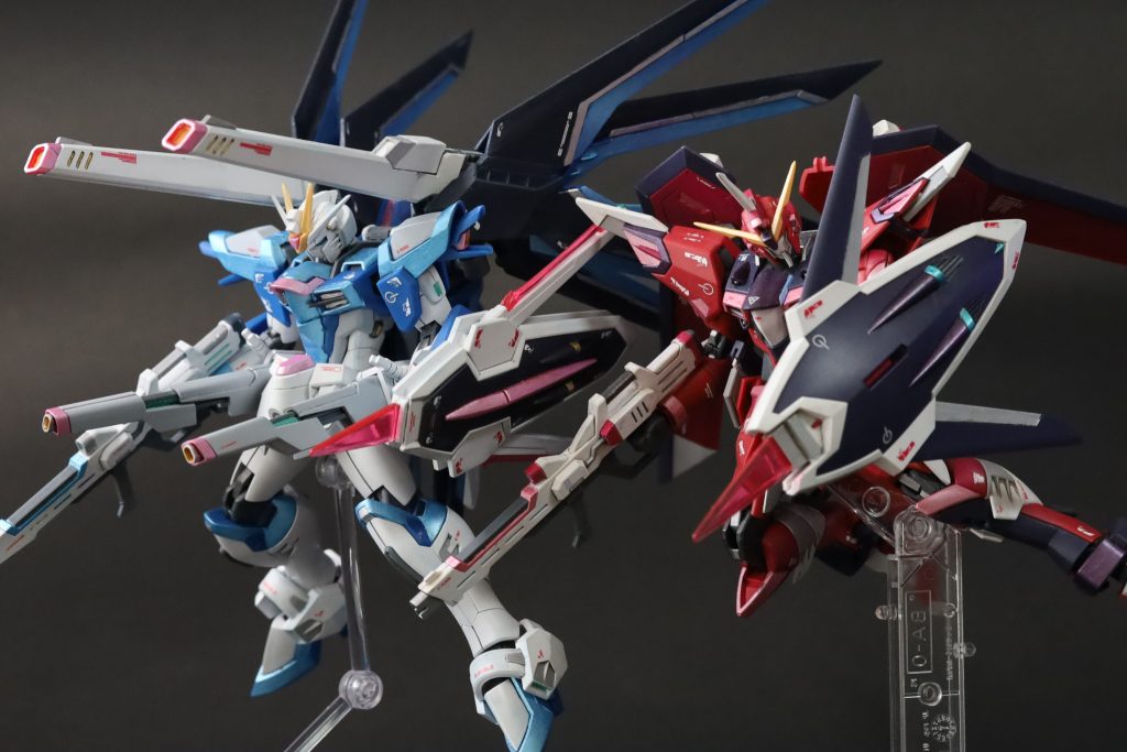 HG イモータルジャスティスガンダム 部分塗装–4枚目/制作者：Miiya