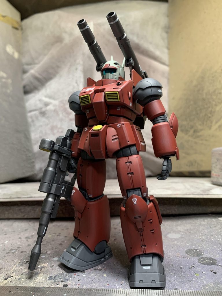 ポージング前のガンキャノン 戦闘経験は少ないだろう、という事で傷なしの綺麗な状態を想定。