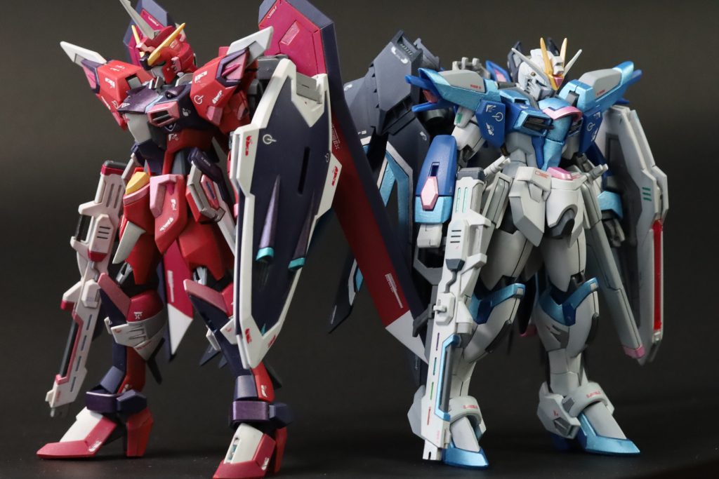 HG イモータルジャスティスガンダム 部分塗装–5枚目/制作者：Miiya