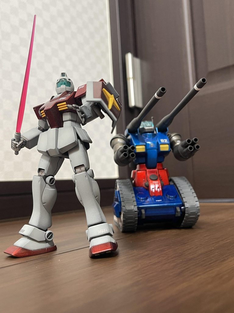 前に製作した、ジムと2ショット！