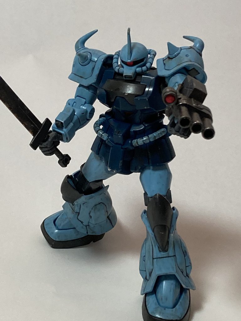 足元から、だんだんと汚れを表現してみました。