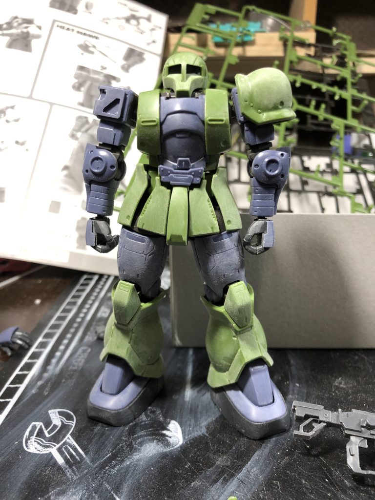 全体的にヤスリでヒケ処理しました