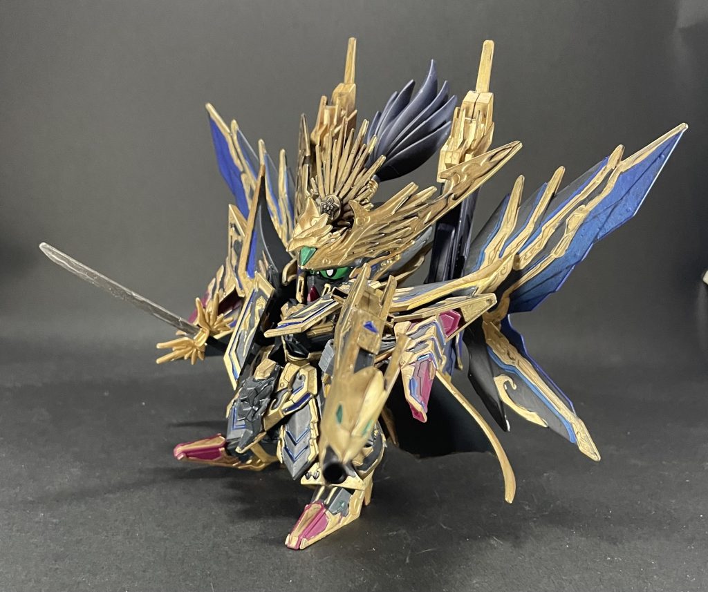 全体的にダークな色に変えて、筆塗りで仕上げました😄