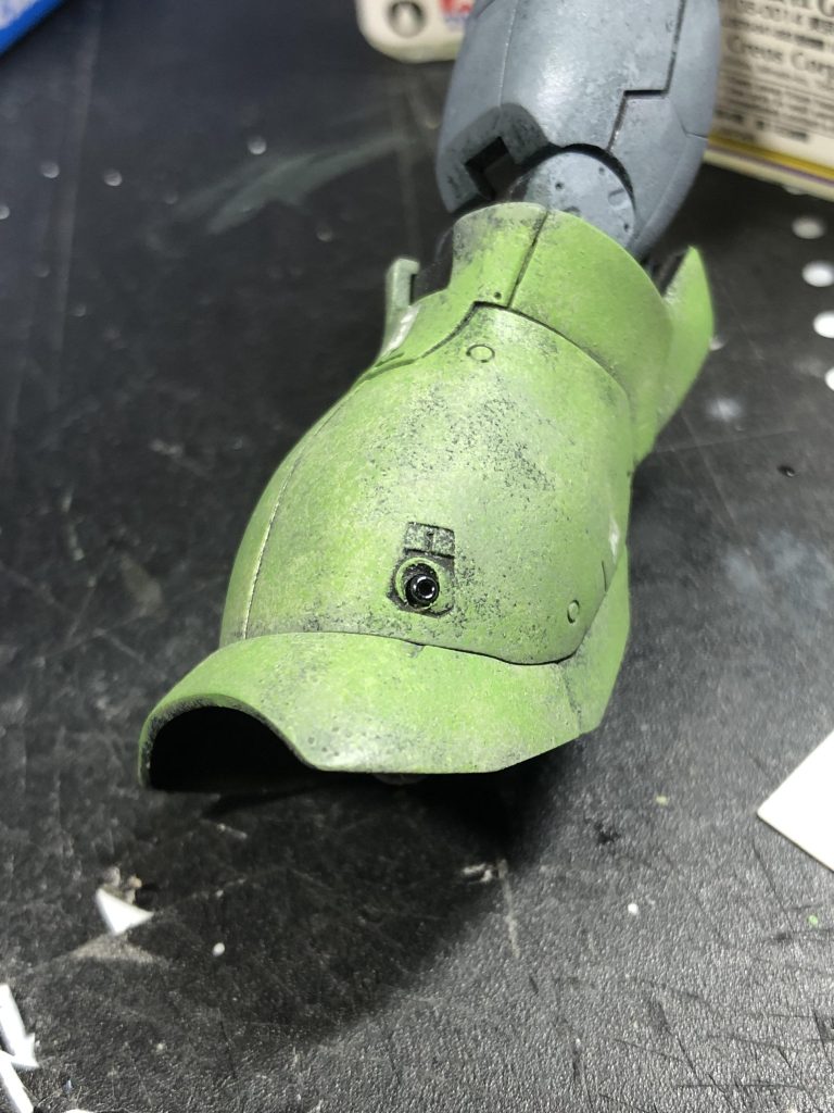 ちっさいバーニアは、百均のビーズφ1.6mmを埋めてます