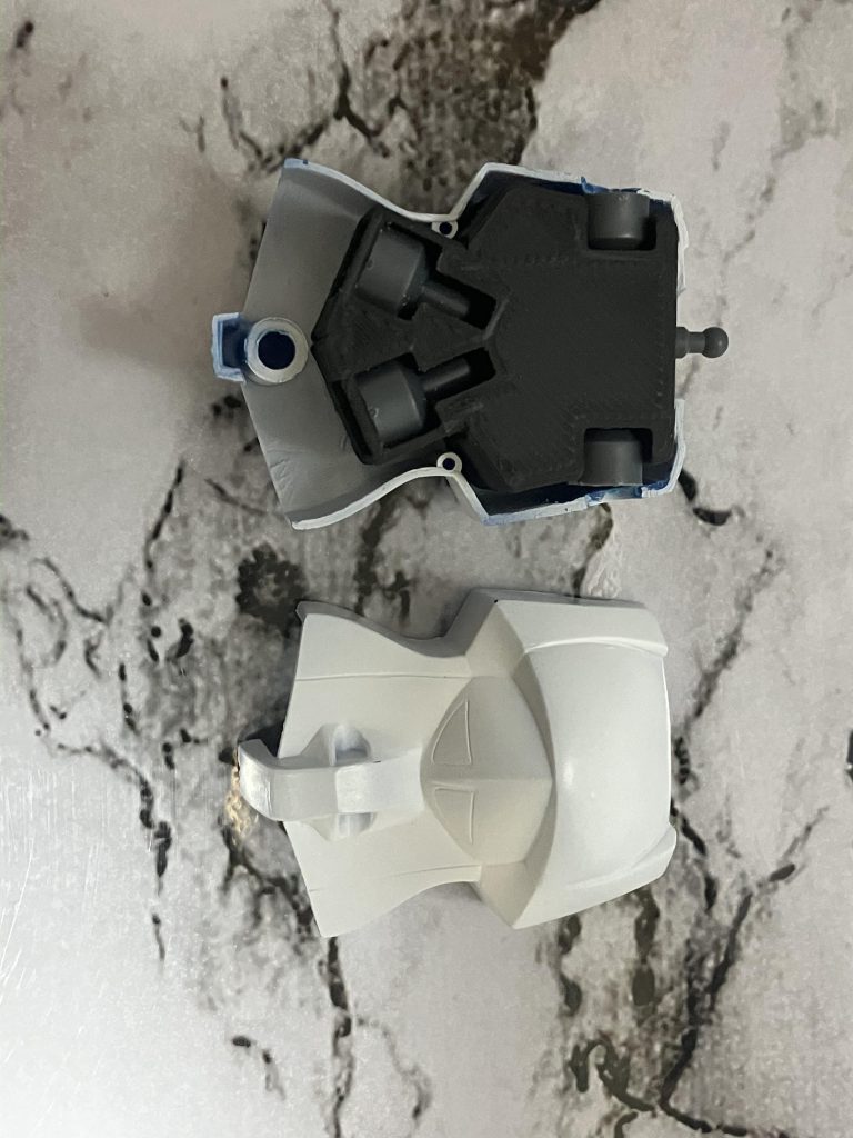 ポールジョイントの受けは3Dプリンターで作りました