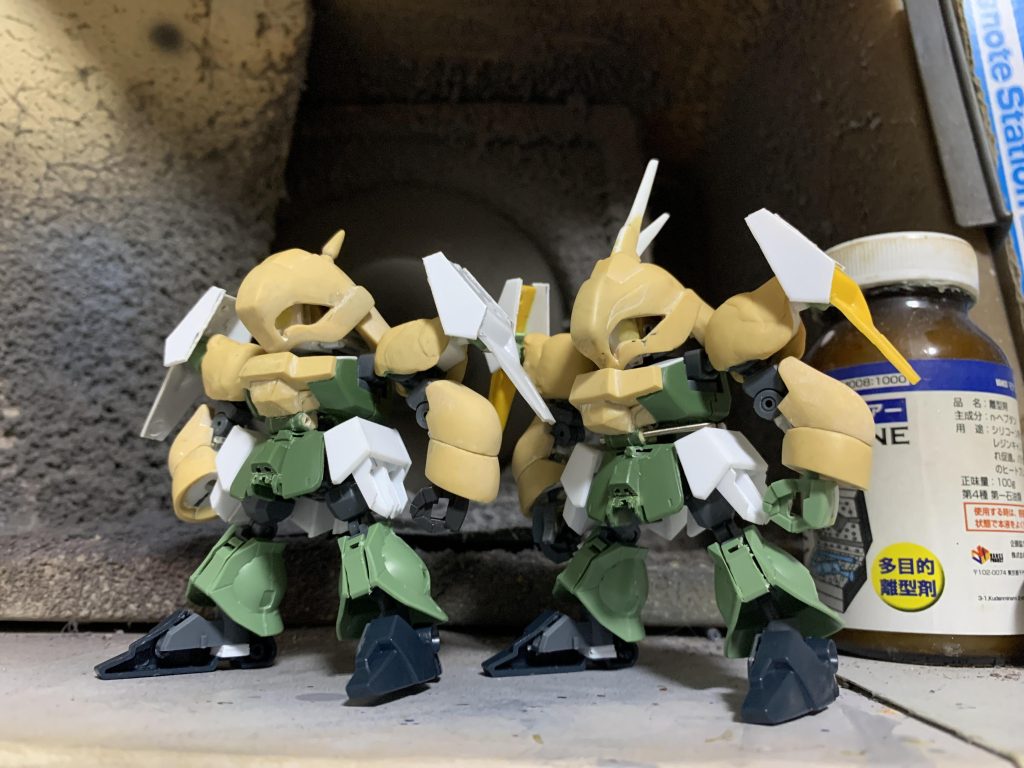 パーツ全図を撮ってなかったので制作途中の画像です。