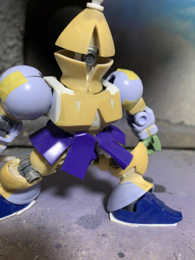 SDにこそ、こういうギミックがないとポージングが狭まるので出来る限りは動くようにしています。