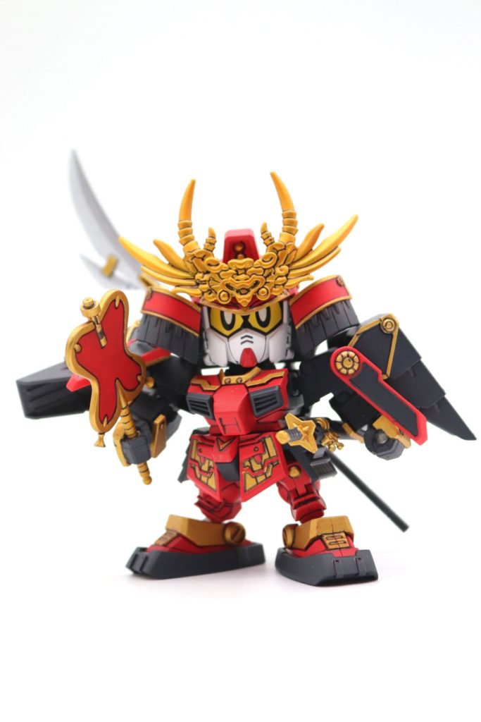 レジェンドBBの武者頑駄無を素体に三国伝武神降臨編の武田信玄頑駄無をパーツを貼り付けてみました。