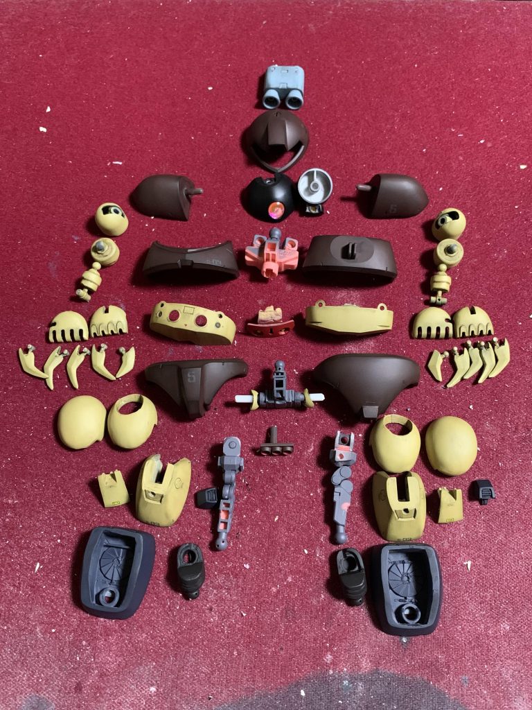 塗装後のパーツ全図